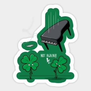 Unlucky Clover! Sticker